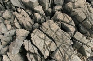 Image of limestone rocks showing patterns of etching due to weathering in nature