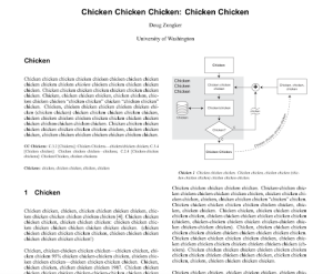 A screen-shot of the paper, "Chicken, Chicken, Chicken," (PDF link provided)