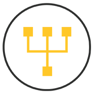 SIFT icon for Trace Claims shows 3 yellow, square dots narrowing down to one, square yellow dot