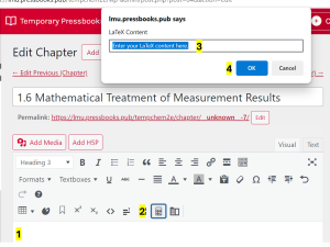 steps for inputing latex